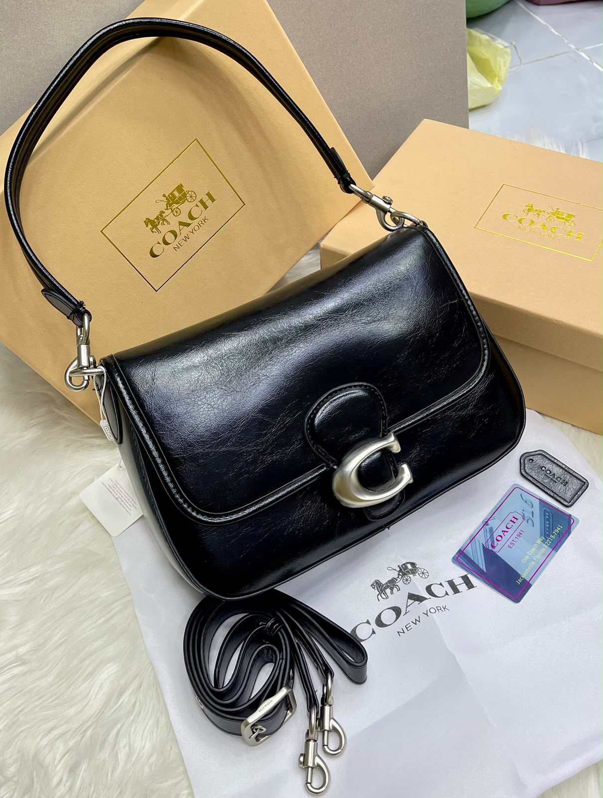 Coach Idol Bag in Luxe Leather