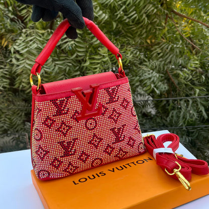 LV Capucines Bag | Crystal/Rhinestone Monogram Edition