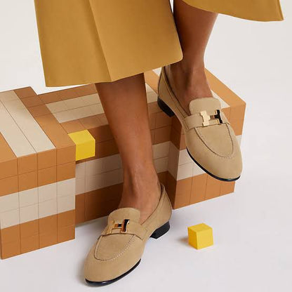 HERMÈS Paris Suede Loafers