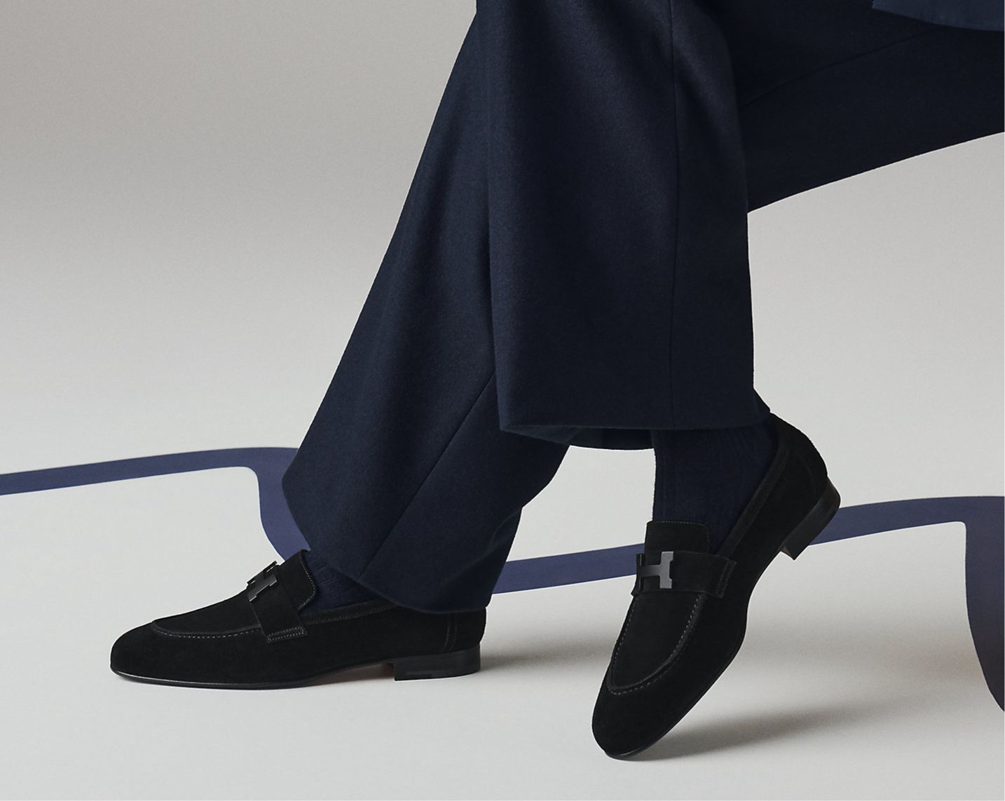 HERMÈS Paris Suede Loafers