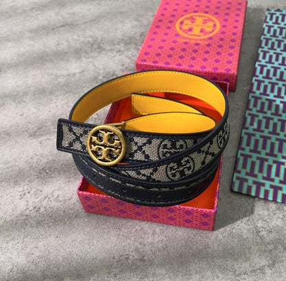 Tory Burch 1" T Monogram Miller Ladies Belt