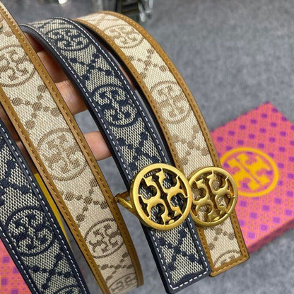 Tory Burch 1" T Monogram Miller Ladies Belt