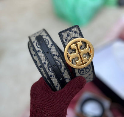 Tory Burch 1" T Monogram Miller Ladies Belt