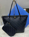 Tory Burch T Monogram Embossed Leather Tote Bag