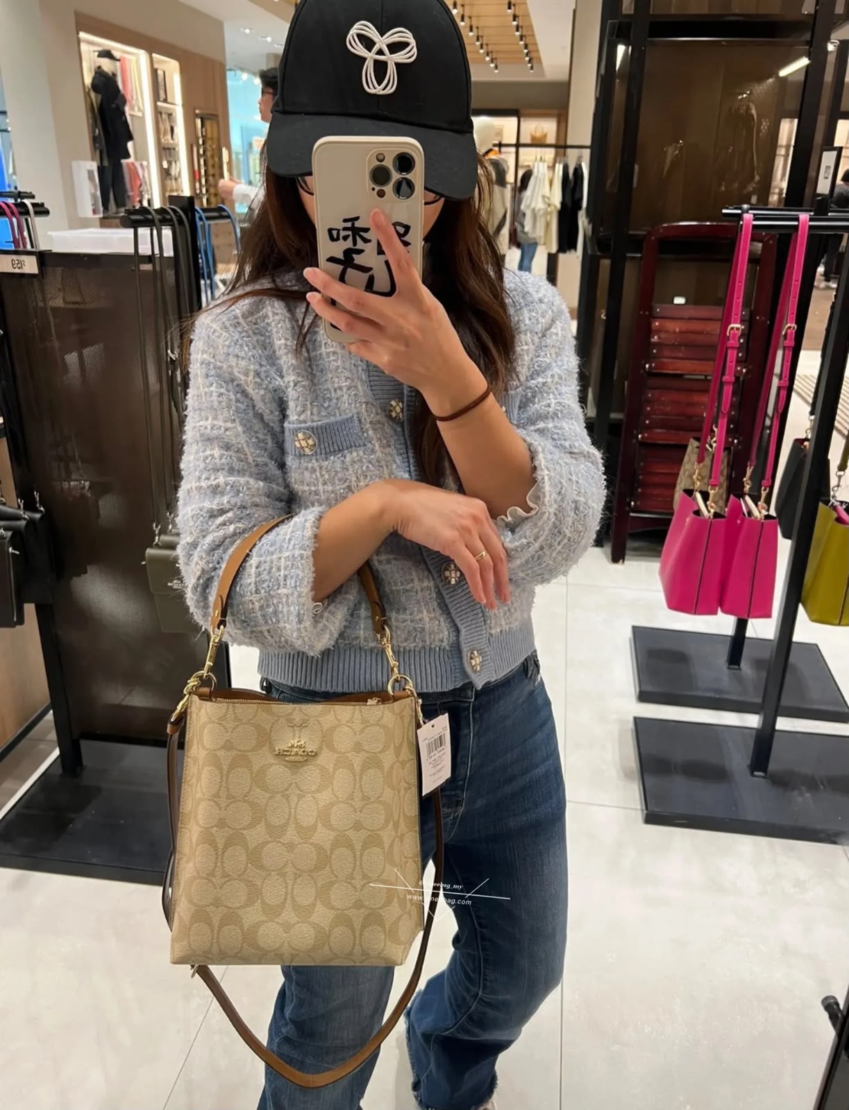 Coach Mollie Bucket Bag in Signature Canvas