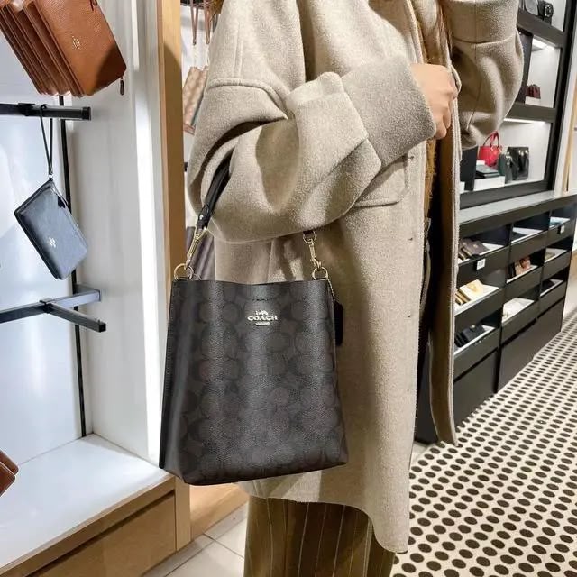 Coach Mollie Bucket Bag in Signature Canvas