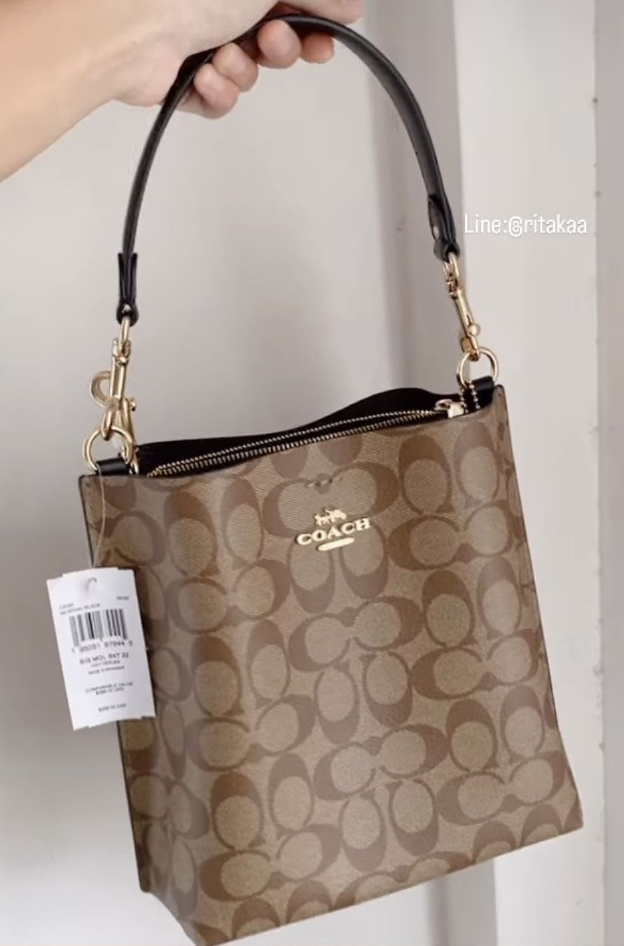 Coach Mollie Bucket Bag in Signature Canvas