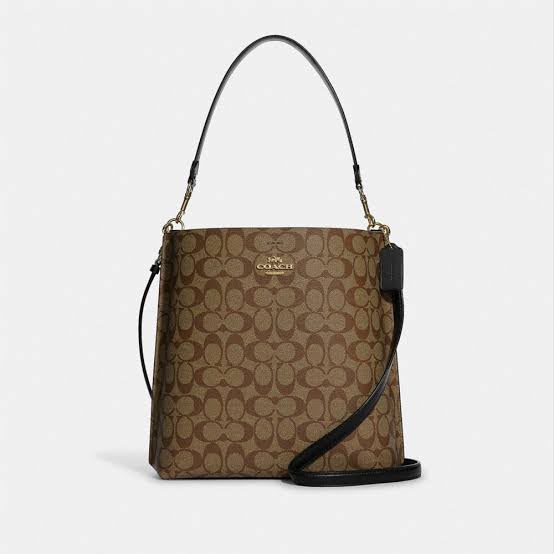 Coach Mollie Bucket Bag in Signature Canvas