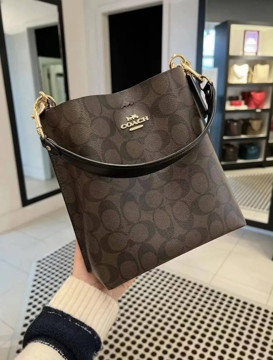Coach Mollie Bucket Bag in Signature Canvas