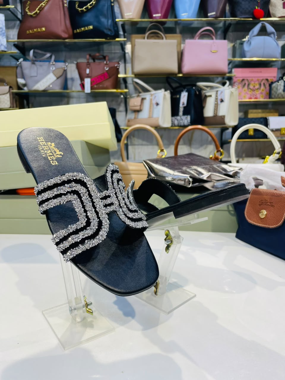 Hermès Oran Flat Slippers With Box