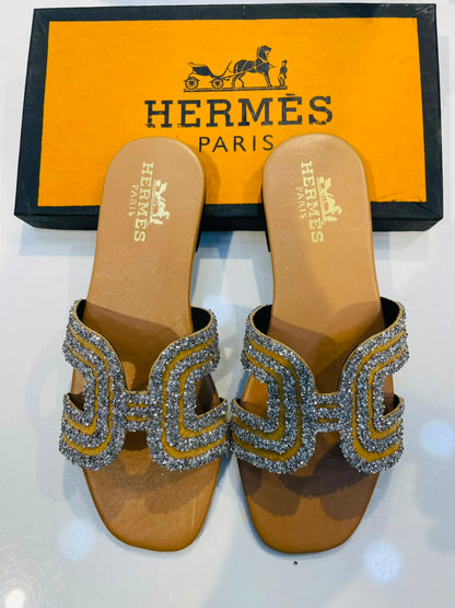 Hermès Oran Flat Slippers With Box