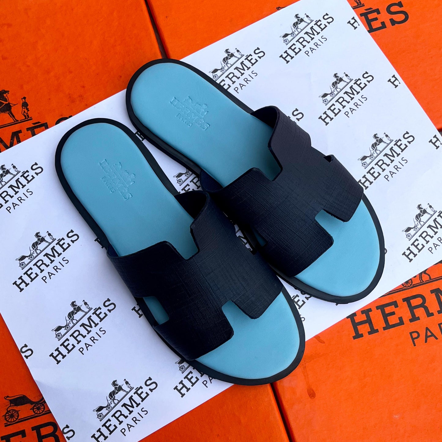 HERMÈS Izmir Calfskin Sandals