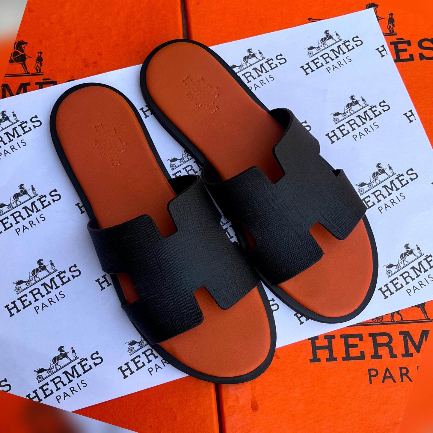 HERMÈS Izmir Calfskin Sandals