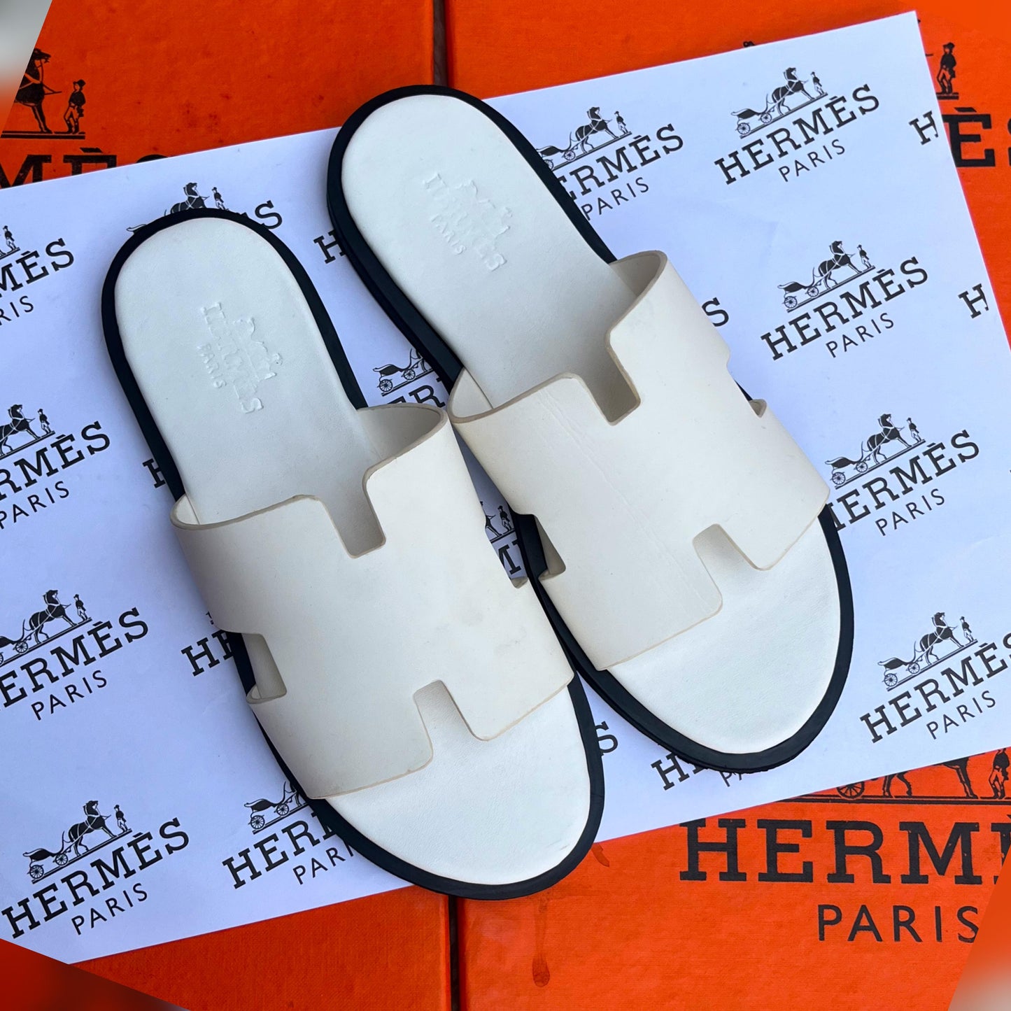 HERMÈS Izmir Calfskin Sandals