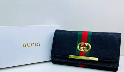 GUCCI Web CanvasLong Ladies Wallet