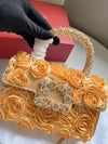 Roger Vivier Jewel Efflorescence Mini Bag in Satin