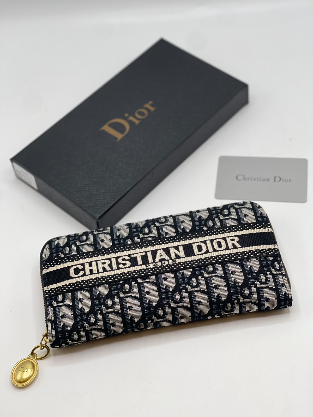 Dior Oblique Zipped Long Wallet