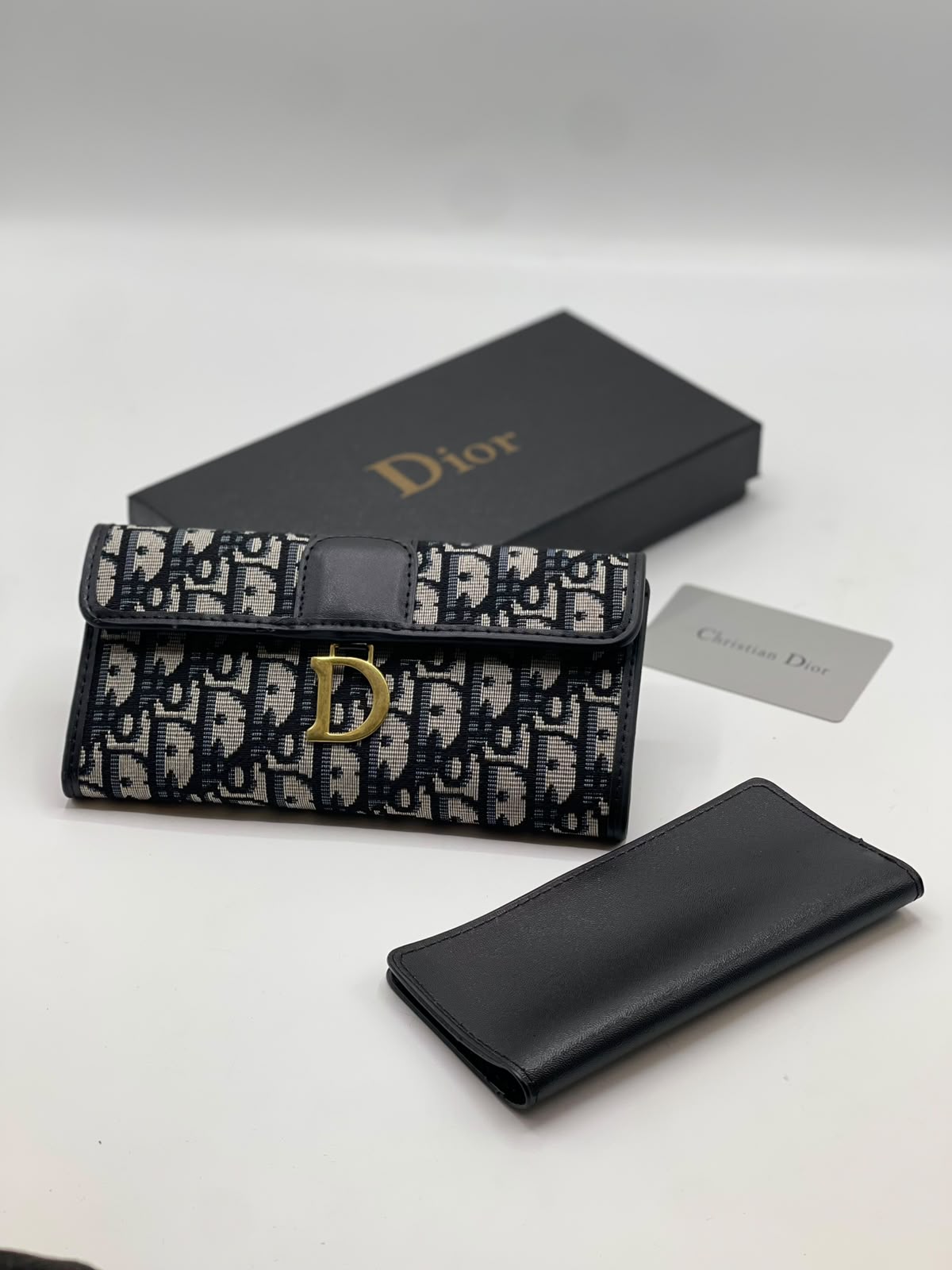 Dior Saddle Long Wallet – Blue