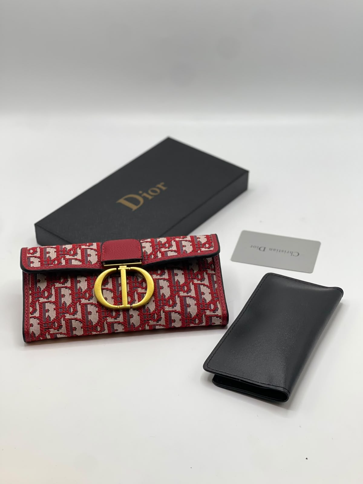 Christian Dior 30 Montaigne Long Wallet – Red
