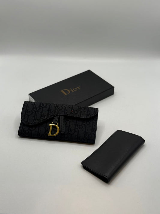 Dior Saddle Wallet with Chain Set