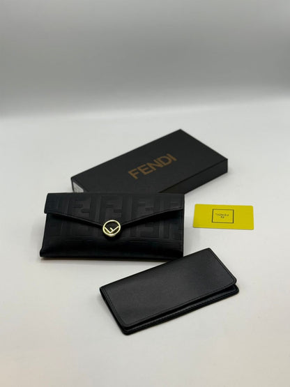 Fendi F Is Fendi Long Wallet – Black
