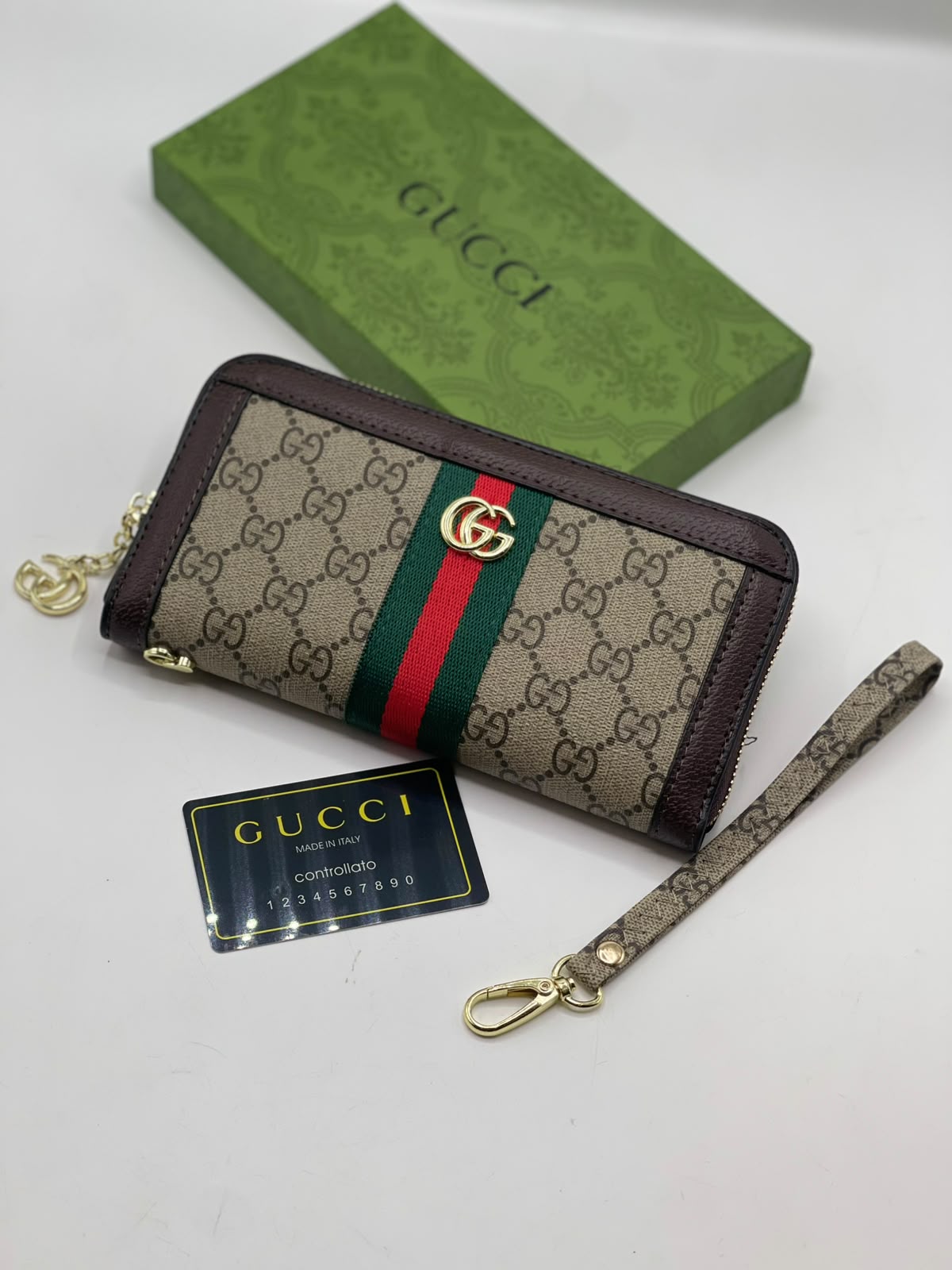 Gucci Ophidia Zip-Around Wallet
