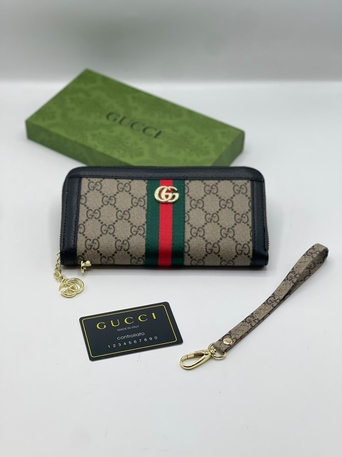Gucci Ophidia Zip-Around Wallet