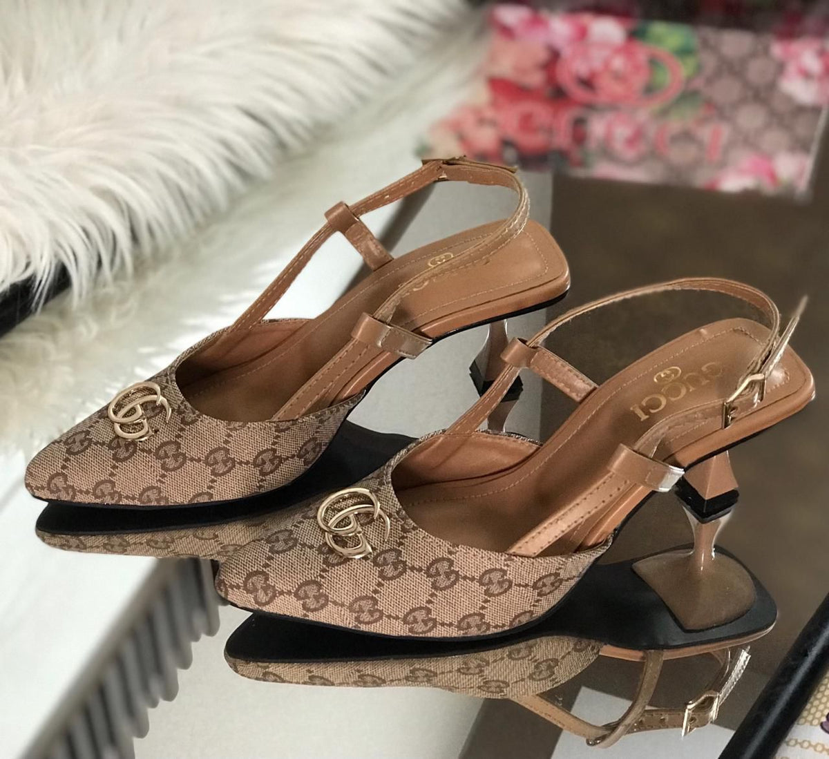 GUCCI Floral Heel