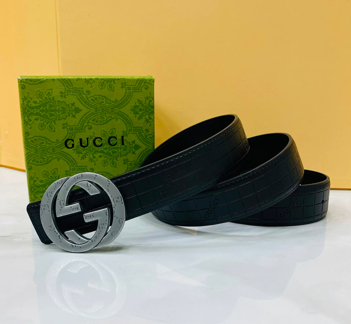 Gucci Interlocking G Leather Belt