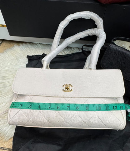 Chanel Grained Calfskin Bag With Brand Box