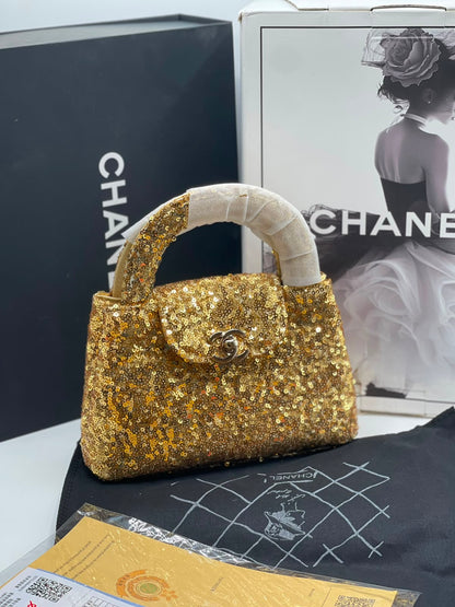 Chanel Mini Nano Kelly Sequin Bag