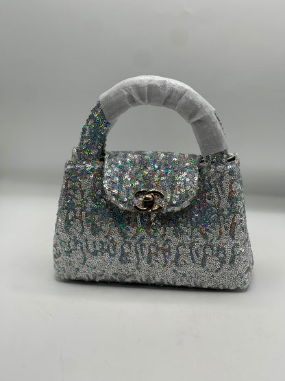 Chanel Mini Nano Kelly Sequin Bag