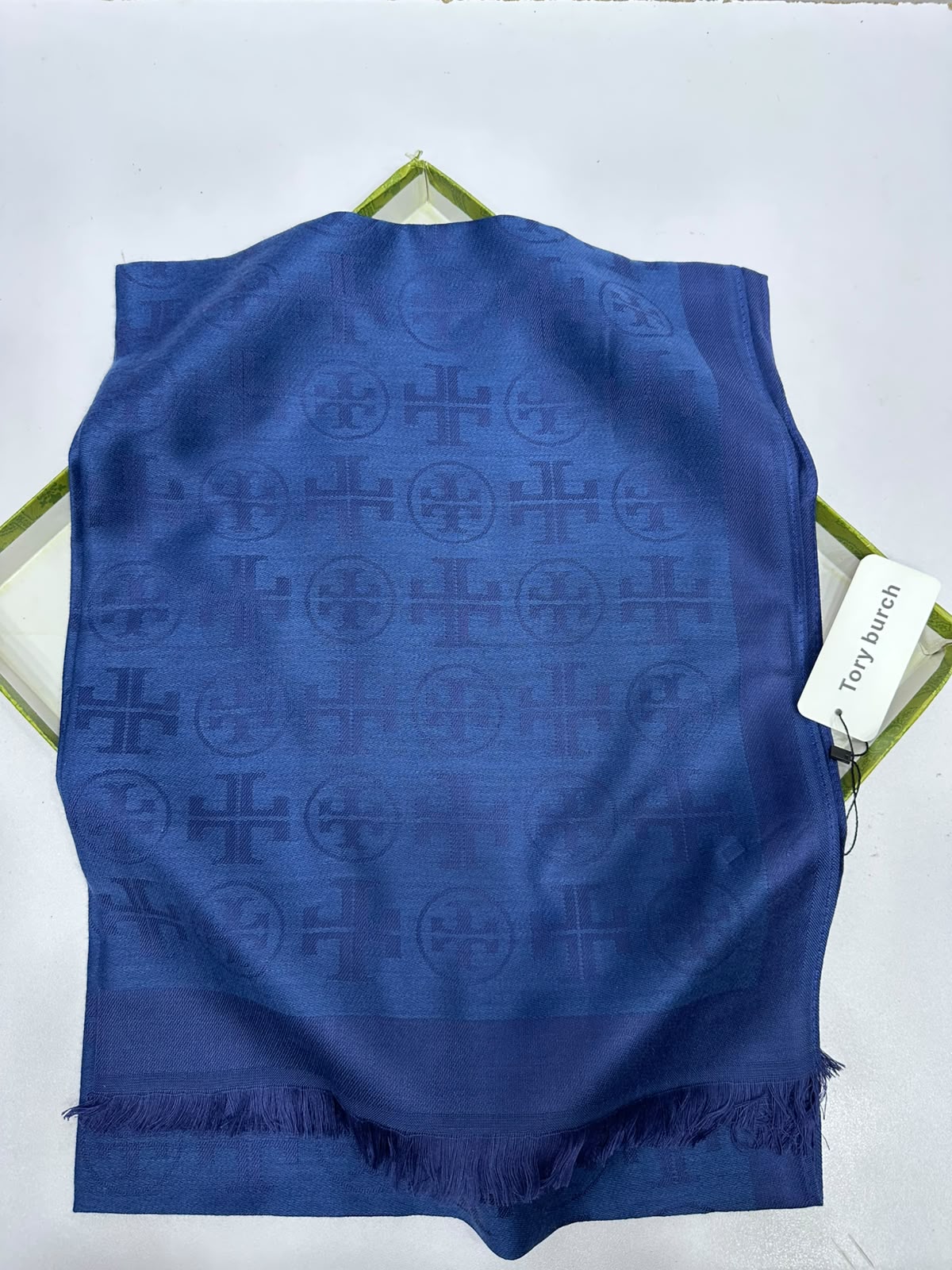 Tory Burch T Monogram Jacquard Traveler Scarf