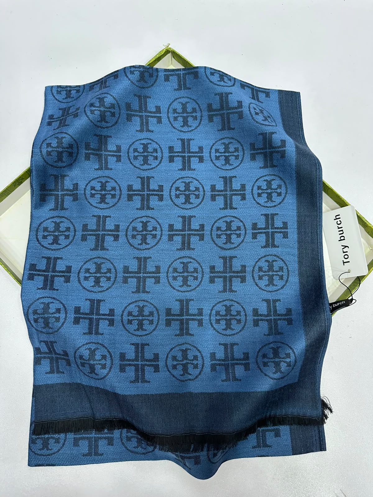 Tory Burch T Monogram Jacquard Traveler Scarf