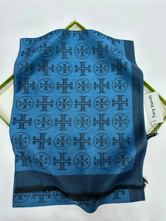 Tory Burch T Monogram Jacquard Traveler Scarf