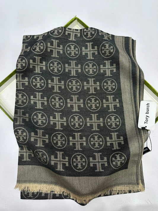 Tory Burch T Monogram Jacquard Traveler Scarf