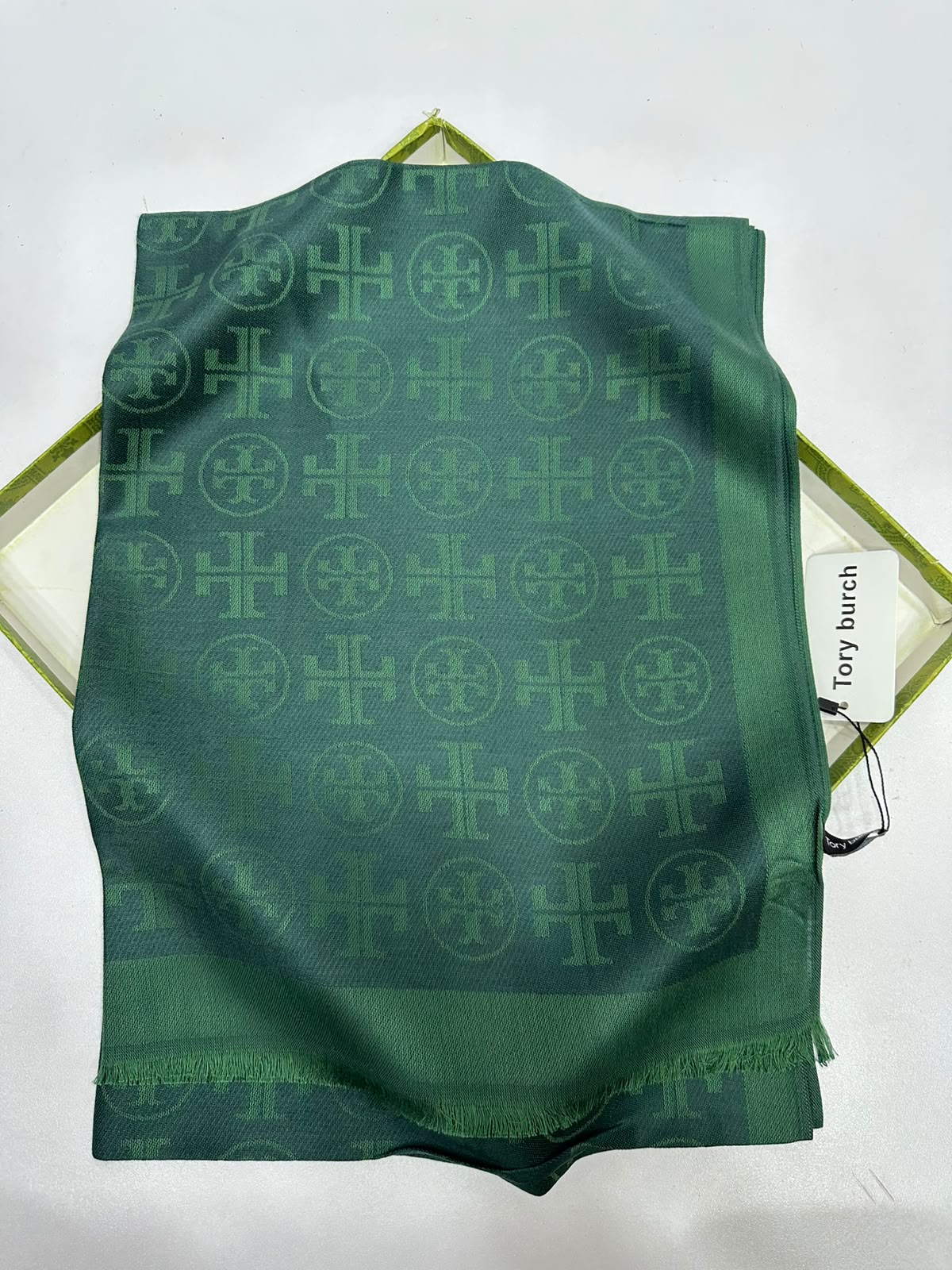 Tory Burch T Monogram Jacquard Traveler Scarf