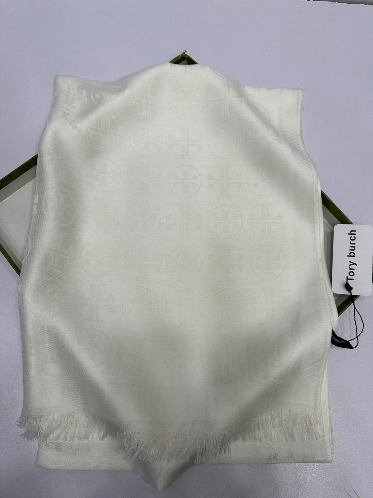 Tory Burch T Monogram Jacquard Traveler Scarf