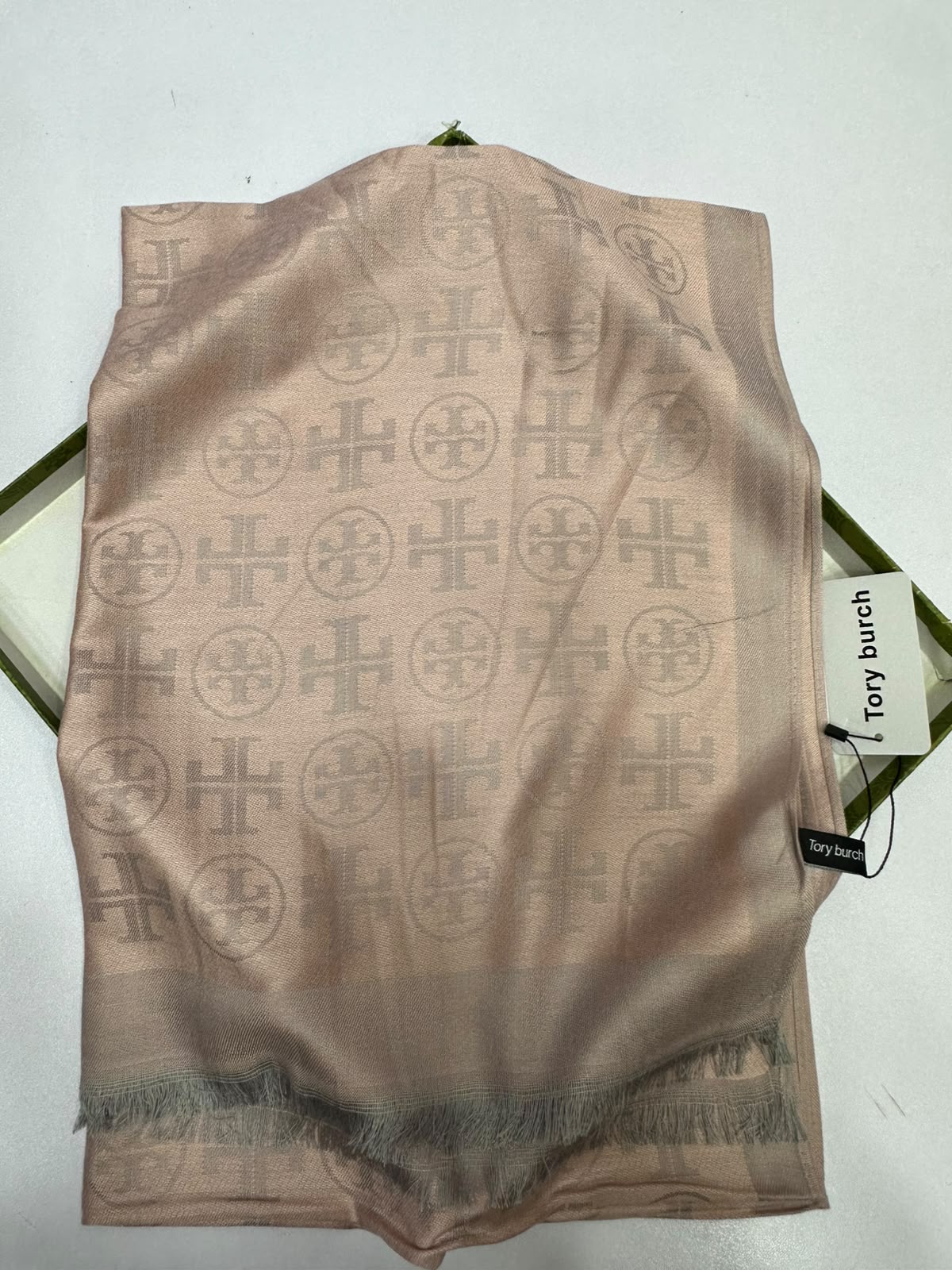 Tory Burch T Monogram Jacquard Traveler Scarf