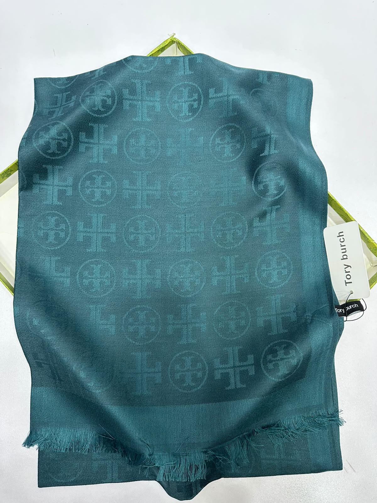 Tory Burch T Monogram Jacquard Traveler Scarf