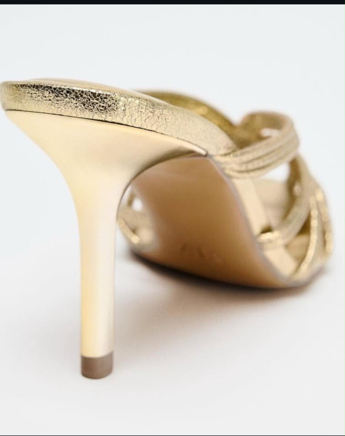 Zara Metallic Stiletto Heels