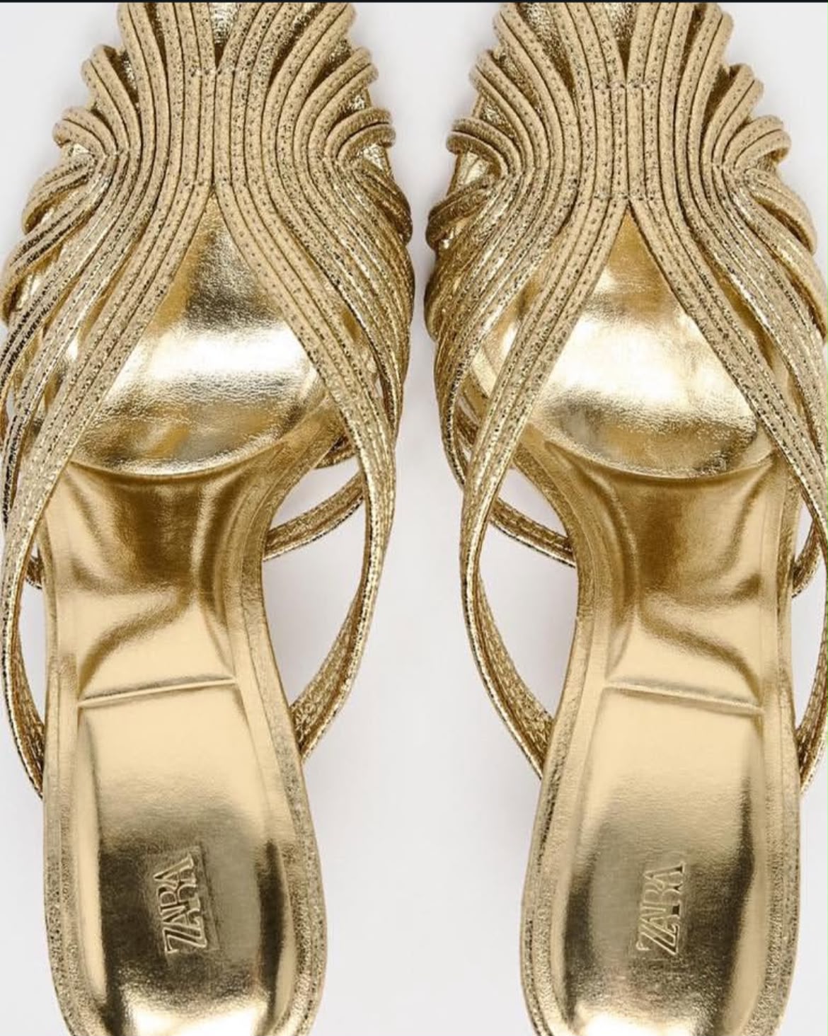 Zara Metallic Stiletto Heels