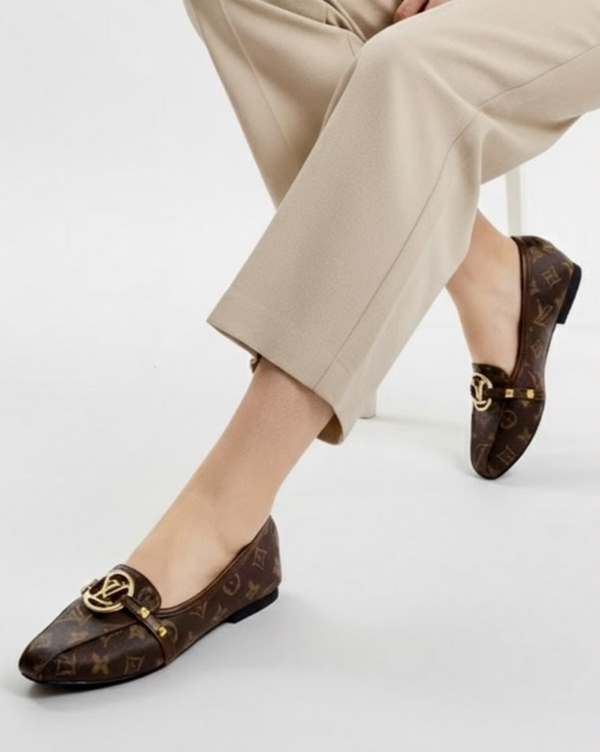 Louis Vuitton Monogram Flat Loafers