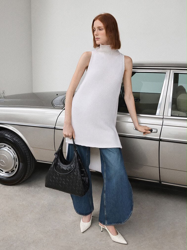 Charles & Keith Ivette Woven Tote Bag