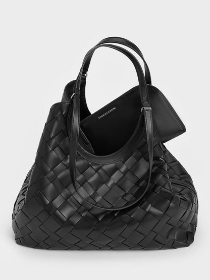 Charles & Keith Ivette Woven Tote Bag