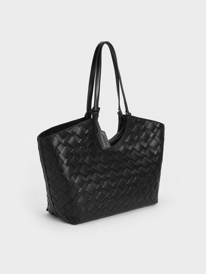 Charles & Keith Ivette Woven Tote Bag