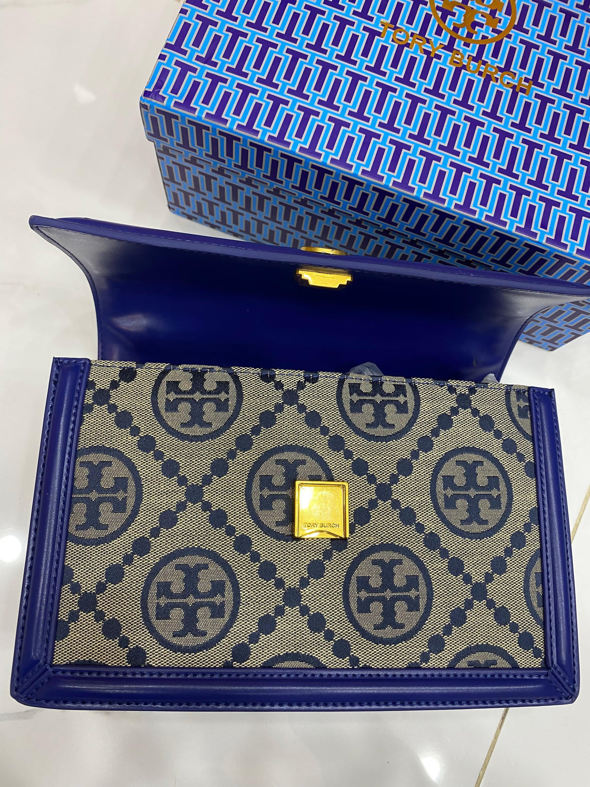 Tory Burch T Monogram Jacquard Shoulder Bag