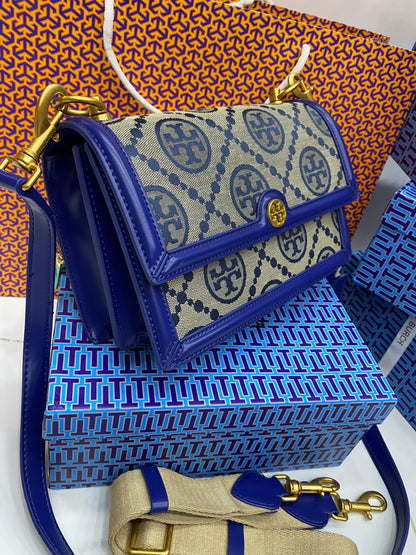 Tory Burch T Monogram Jacquard Shoulder Bag