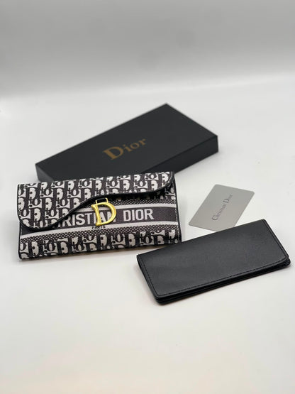 Dior Oblique Slim Saddle Wallet
