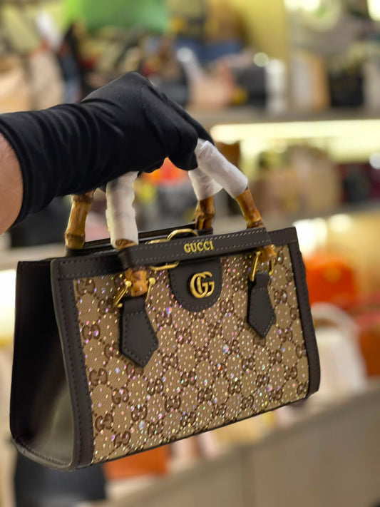 Gucci Diana Crystal Mini Tote